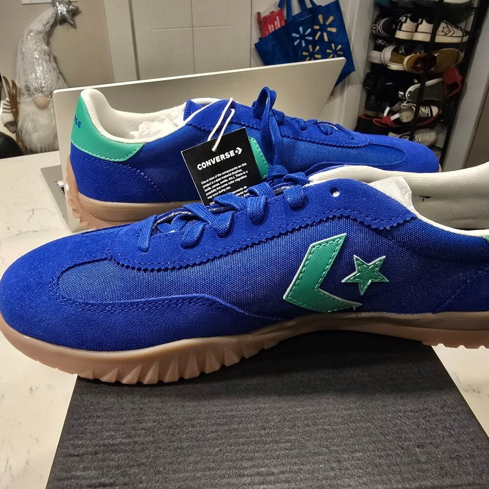 Unisex Converse Run Star Trainer OX BLUE GREEN MENS SIZE 10 NEW